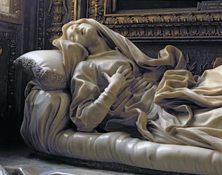 Mort de la Bienheureuse Ludovica Albertoni, de la chapelle Altieri, 1674